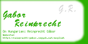 gabor reinprecht business card